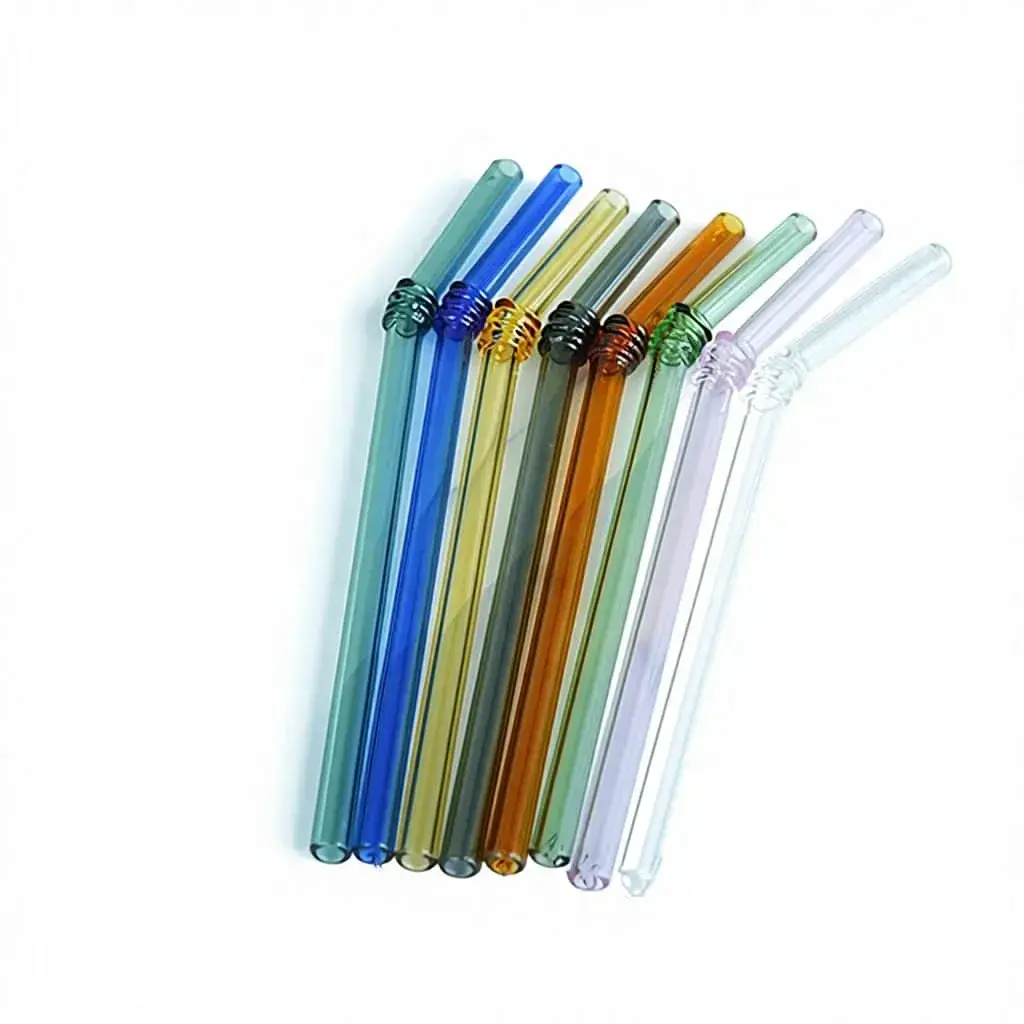 Pailles en inox finition noire et brosse de nettoyage du coffret ECOMIXX